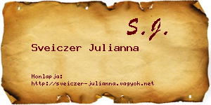 Sveiczer Julianna névjegykártya
