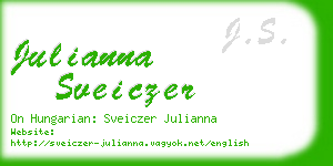 julianna sveiczer business card